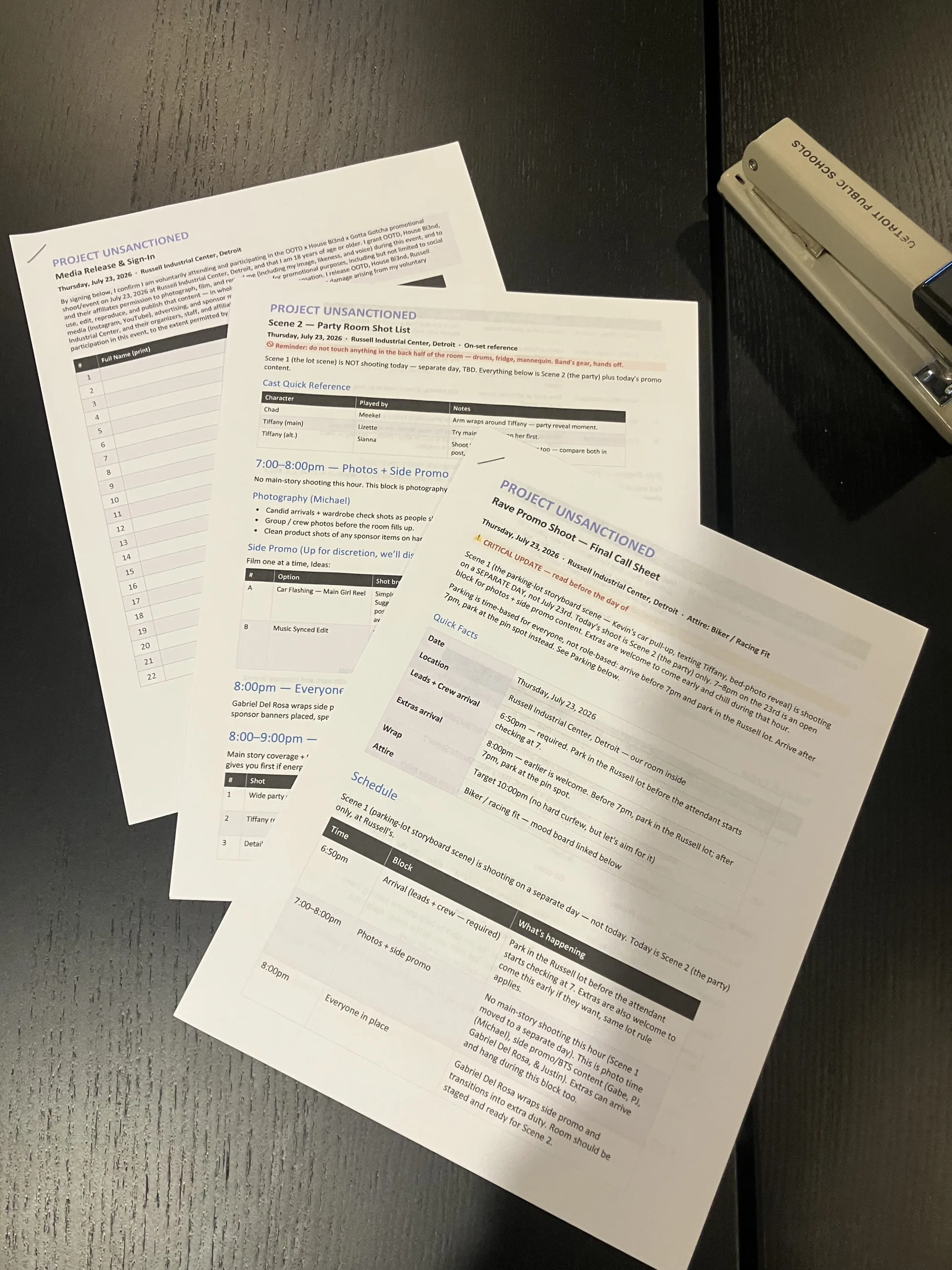 BTS — scripts